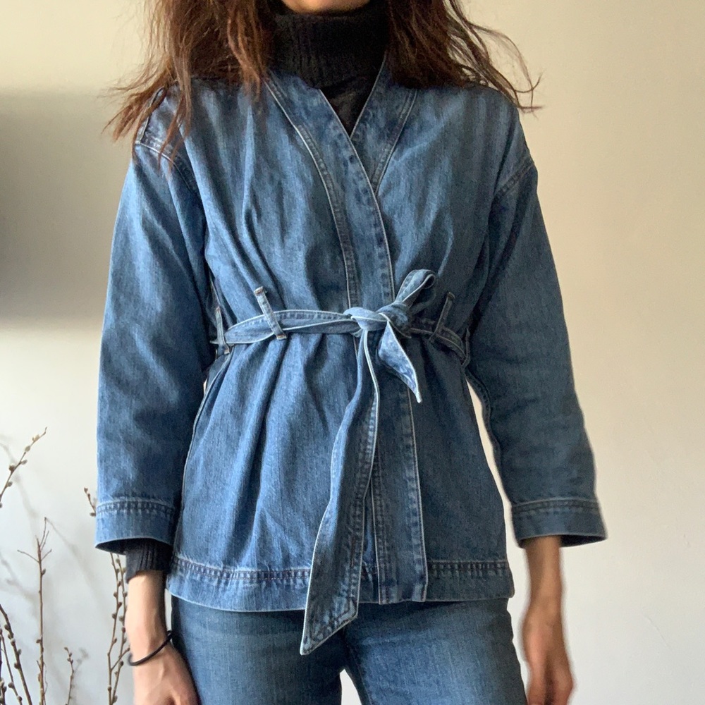 Madewell denim kimono jacket
